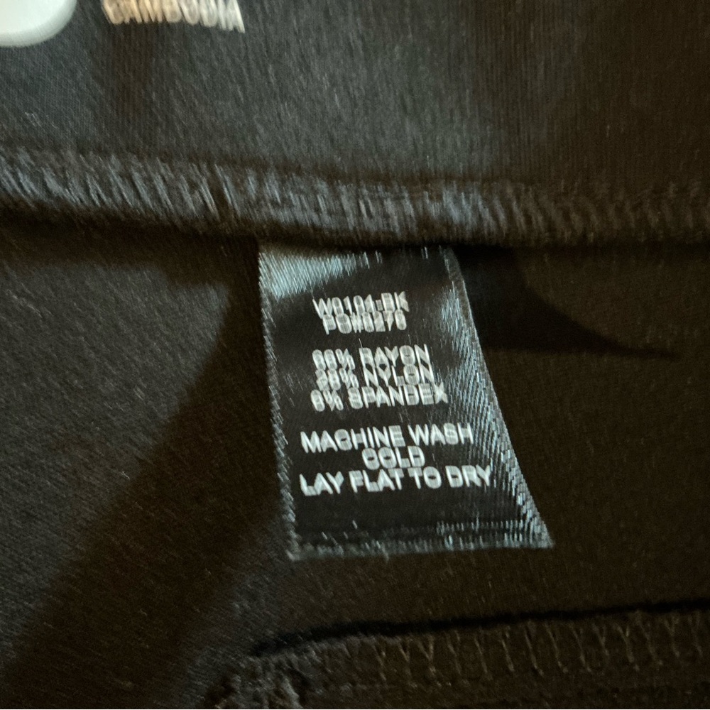 Betabrand Boot-Cut Classic Dress Pant Yoga Pants Black Career Minimalist Size M - Picture 5 of 5